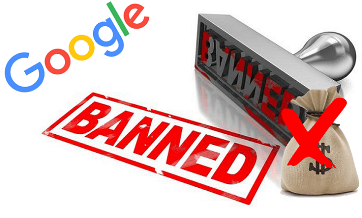 google crypto ad ban