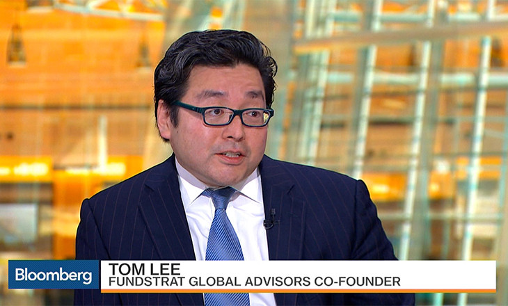 Tom Lee, Fundstrat Source: Bloomberg