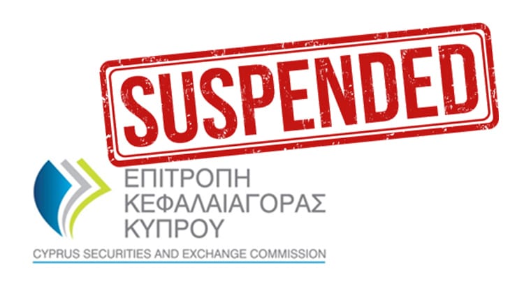 cysec license suspended