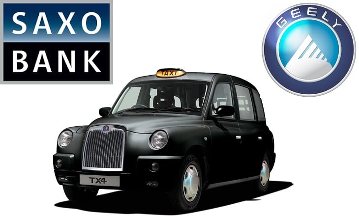 Saxo Bank Geely group London Taxi