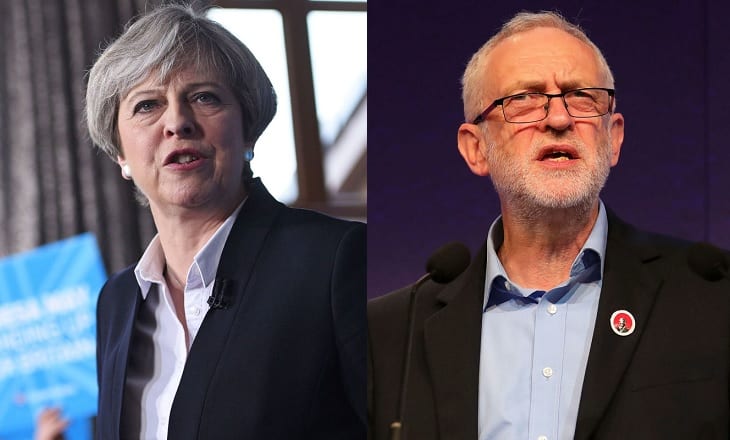 Theresa May vs Jeremy Corbyn