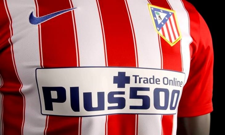 Plus500 Atletico Madrid FX sponsor