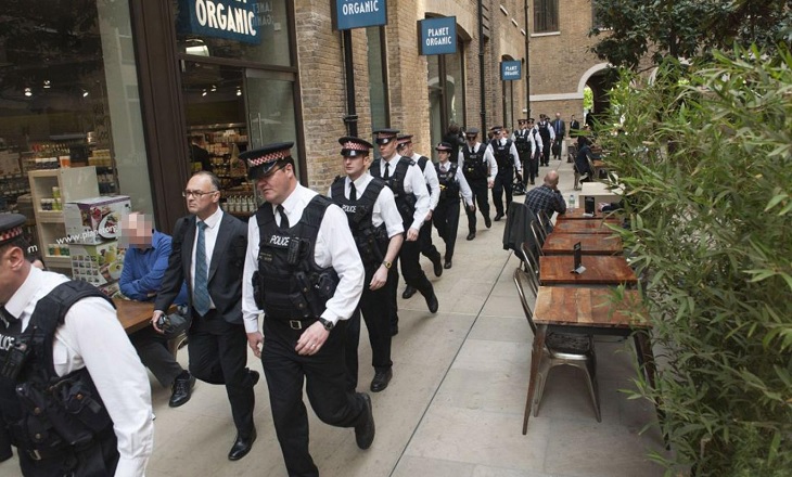 London police raid binary options