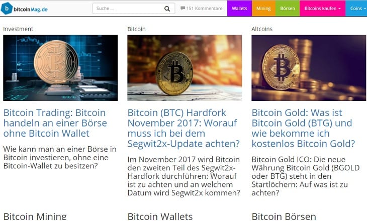 Bitcoinmag.de german crypto portal