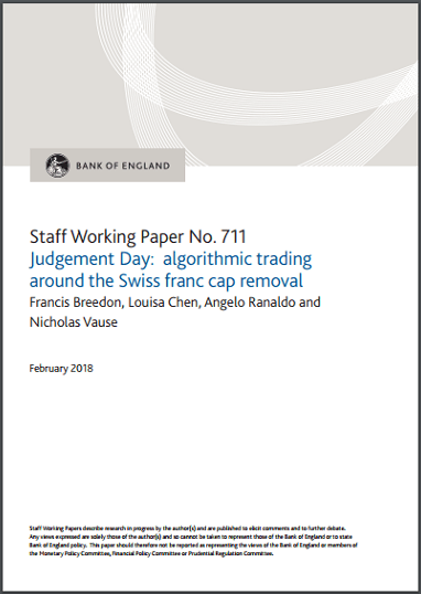 BoE working paper swiss franc crisis