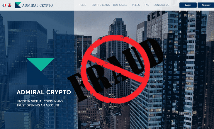 admiral crypto clone site fraud
