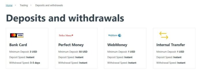 exness deposits and withdrawals 2024