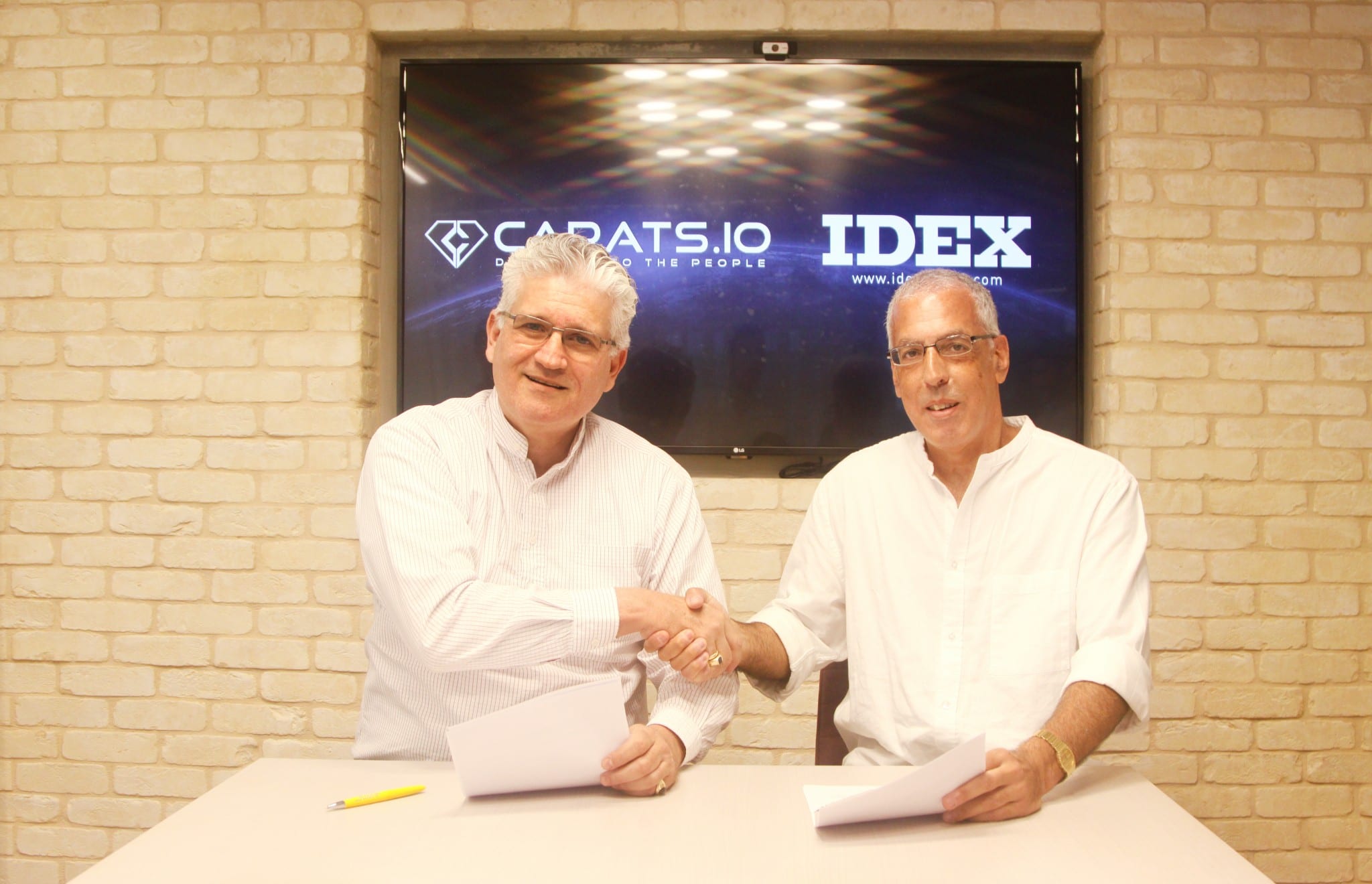 Carats.io and IDEX-International Diamond Exchange