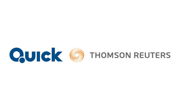 Thomson Reuters Eikon provides QUICK market commentary services