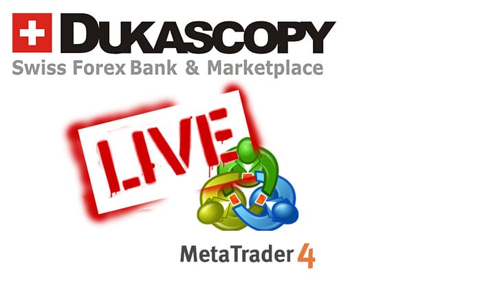 Dukascopy Bank launches MetaTrader 4 for live trading