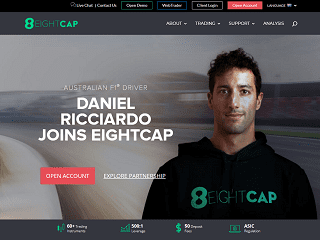 EightCap website 320x240