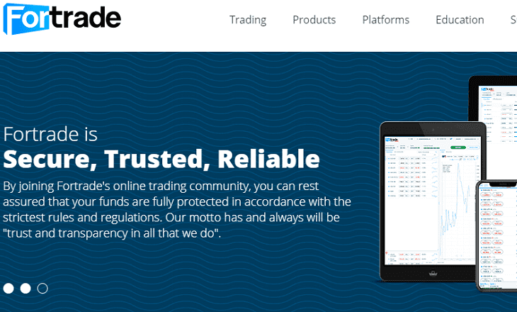 Fortrade website 2018