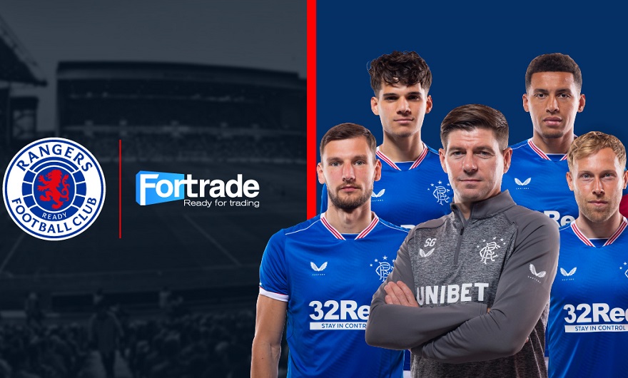 Fintech firm Fortrade announces official online trading partnership with the Rangers