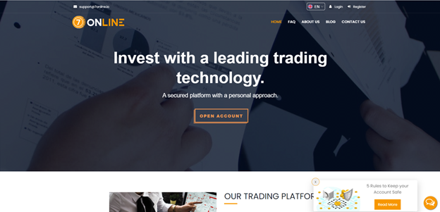 7Online crypto trading platform