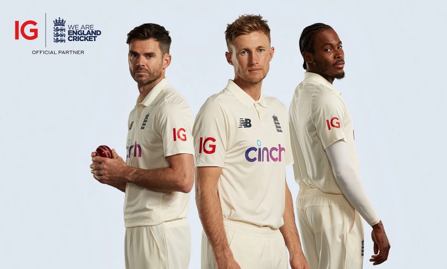 IG signs a three-year deal with England’s cricket team