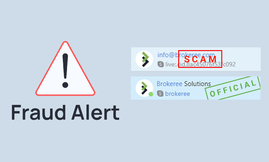 Brokeree Solutions issues a warning about imposters