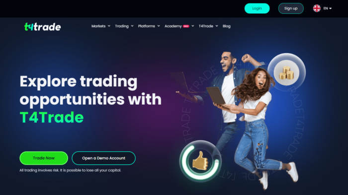 trading online with T4Trade