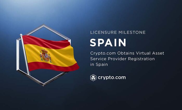 Crypto.com registers as VASP in Spain